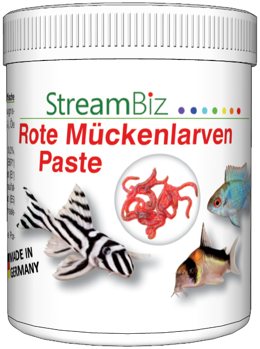 Rote Mückenlarven Paste