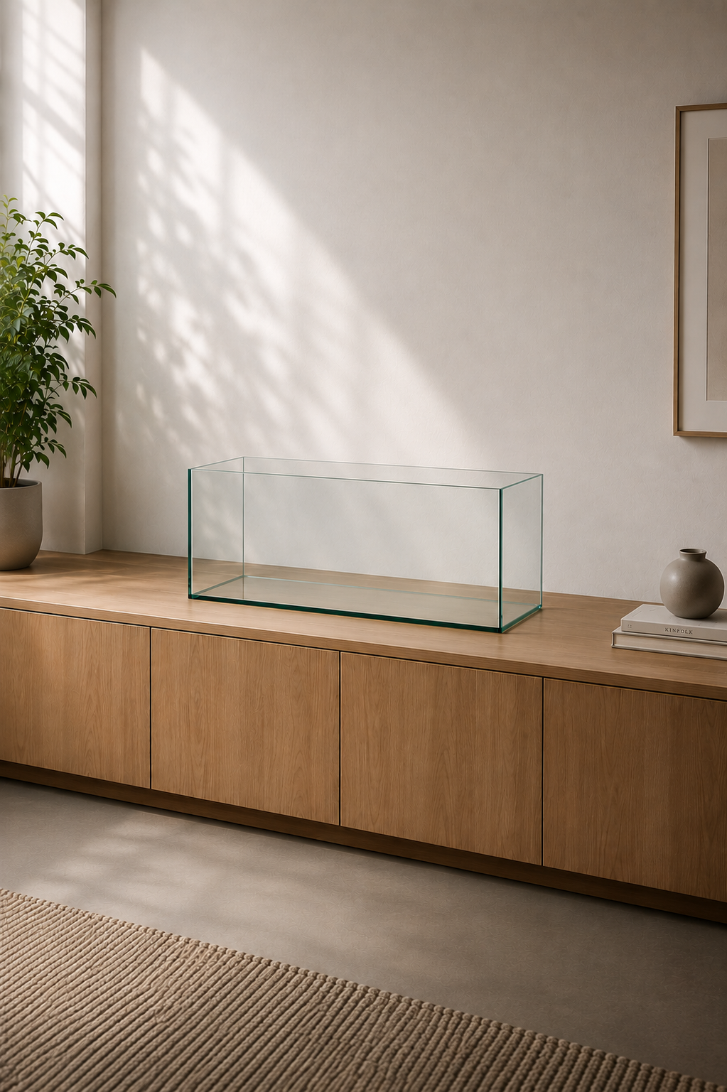 Aquarium 80x40x40cm (LxTxH) 128l NEU