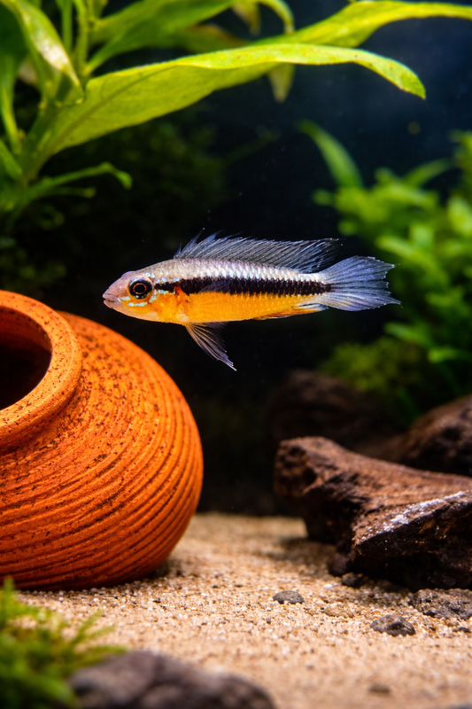 Zuchtpaar: Apistogramma elisabethea / Elisabeths Zwergbuntbarsch