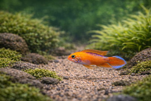 Zuchtpaar: Apistogramma agassizii fire red / Zwergbuntbarsch Fire Red